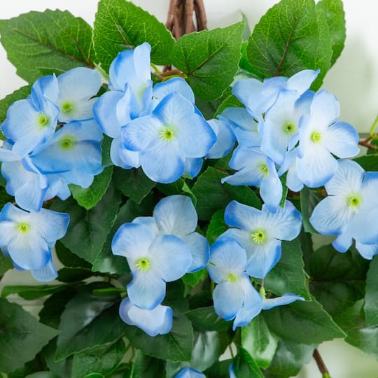 41" UV Resistant Artificial Hydrangea Hanging Plants
